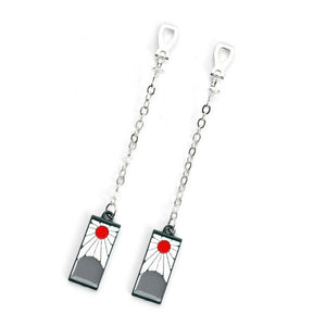 Demon Slayer Tanjiro Necklace, Earrings and Keychain