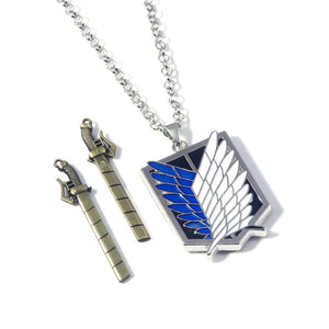 Attack On Titan Necklaces, earrings, keychains and pins