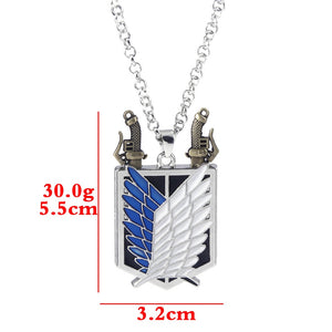 Attack On Titan Necklaces, earrings, keychains and pins