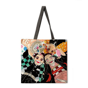 Demon Slayer Tote Bag Anime Tote Solstice Zen