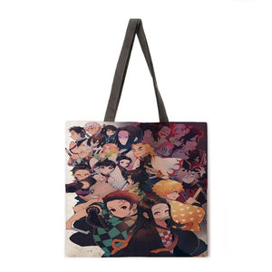 Demon Slayer Tote Bag Anime Tote Solstice Zen