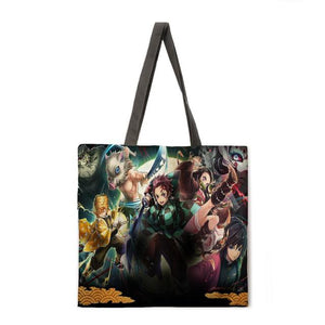 Demon Slayer Tote Bag Anime Tote Solstice Zen