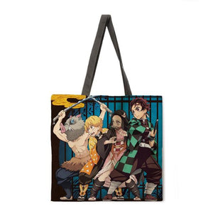 Demon Slayer Tote Bag Anime Tote Solstice Zen